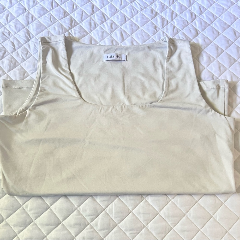 CALVIN KLEIN - Square neck Top - Picture 2 of 4
